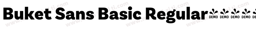 Buket Sans Basic Regular字体转换